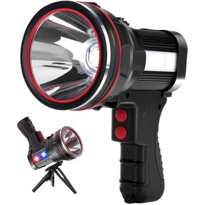 Unbranded 6000 Lumens Rechargeable Strong Spotlight Spot Lights Handheld Large Flashlight Unbranded 6000 Lumens Rechargeable Strong Spotlight Spot Lights Handheld Large Flashlight