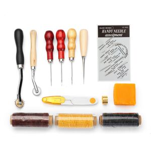 Unbranded New 13Pcs Leather Craft Hand Stitching Sewing Tool Kit Thread DIY Leather Carvin Unbranded New 13Pcs Leather Craft Hand Stitching Sewing Tool Kit Thread DIY Leather Carvin