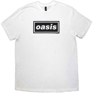 (XL, White) Oasis Decca Band Logo T Shirt (XL, White) Oasis Decca Band Logo T Shirt