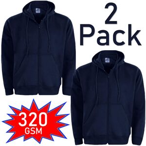 True Face (Navy - 2Pack, M) 2,3Pack Mens Plain Hoodie Fleece Zipper Jacket Top True Face (Navy - 2Pack, M) 2,3Pack Mens Plain Hoodie Fleece Zipper Jacket Top