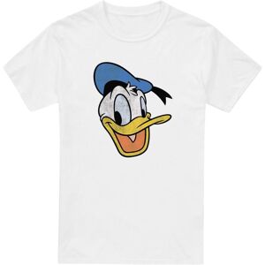 (3XL, White) Disney Mens Donald Duck Vintage Face T-Shirt (3XL, White) Disney Mens Donald Duck Vintage Face T-Shirt