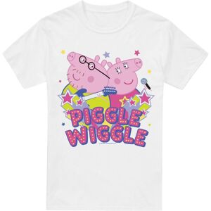 (XXL, White) Peppa Pig Mens Piggle Wiggle Mummy Pig Daddy pig T-Shirt (XXL, White) Peppa Pig Mens Piggle Wiggle Mummy Pig Daddy pig T-Shirt