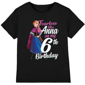 Disney (7-8 Years, Black) Frozen Childrens/Kids Fearless Like Anna 6th Birthday T-Shirt Disney (7-8 Years, Black) Frozen Childrens/Kids Fearless Like Anna 6th Birthday T-Shirt
