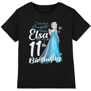 Disney (5-6 Years, Black) Frozen Childrens/Kids Bright Like Elsa 11th Birthday T-Shirt Disney (5-6 Years, Black) Frozen Childrens/Kids Bright Like Elsa 11th Birthday T-Shirt