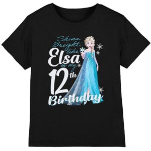 Disney (3-4 Years, Black) Frozen Childrens/Kids Bright Like Elsa 12th Birthday T-Shirt Disney (3-4 Years, Black) Frozen Childrens/Kids Bright Like Elsa 12th Birthday T-Shirt