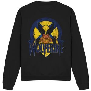 (L, Black) Marvel Unisex Adult X-Men Wolverine Retro Sweatshirt (L, Black) Marvel Unisex Adult X-Men Wolverine Retro Sweatshirt