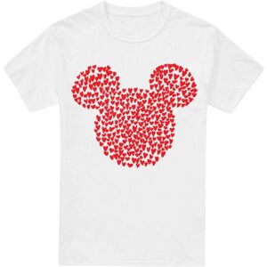 (XXL, White) Disney Mens Mickey Mouse Heart Ears Silhouette Valentine's Day T-Sh (XXL, White) Disney Mens Mickey Mouse Heart Ears Silhouette Valentine's Day T-Sh