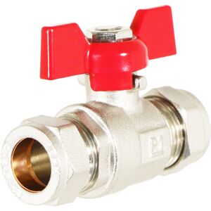 SPARES2GO Butterfly Lever Compression Ball Valve Quarter Turn Water Isolation Stop Kit (15 SPARES2GO Butterfly Lever Compression Ball Valve Quarter Turn Water Isolation Stop Kit (15