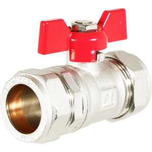 SPARES2GO Butterfly Lever Compression Ball Valve Quarter Turn Water Isolation Stop Kit (22 SPARES2GO Butterfly Lever Compression Ball Valve Quarter Turn Water Isolation Stop Kit (22