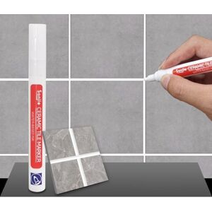 Unbranded (white) Waterproof White Tile Marker Pen for Grout and Gap Repair Unbranded (white) Waterproof White Tile Marker Pen for Grout and Gap Repair