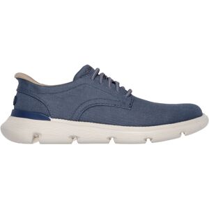 (Blue, 6 (Adults')) Skechers Garza Clive Cotton Men's Blue Lace-Up Shoes (Blue, 6 (Adults')) Skechers Garza Clive Cotton Men's Blue Lace-Up Shoes