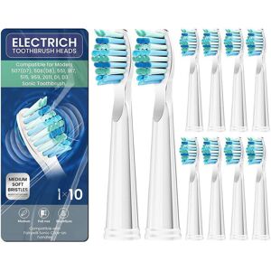 YUNCHI (white) 10pcs Electric Toothbrush Replacement Heads Work For Fairywill Electric YUNCHI (white) 10pcs Electric Toothbrush Replacement Heads Work For Fairywill Electric