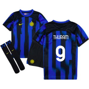 Nike (LB) 2023-2024 Inter Milan Home Mini Kit (Thuram 9) Nike (LB) 2023-2024 Inter Milan Home Mini Kit (Thuram 9)