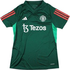 adidas (S) 2023-2024 Man Utd Training Shirt (Green) - Ladies adidas (S) 2023-2024 Man Utd Training Shirt (Green) - Ladies