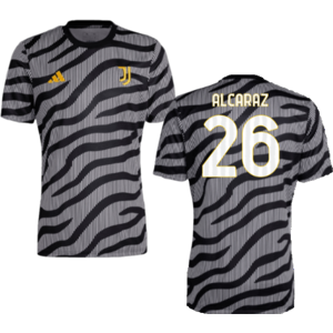 adidas (S) 2023-2024 Juventus Pre-Match Shirt (Black) (Alcaraz 26) adidas (S) 2023-2024 Juventus Pre-Match Shirt (Black) (Alcaraz 26)