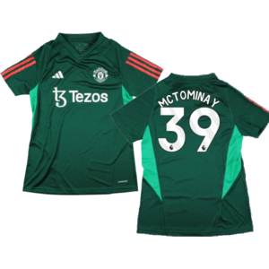adidas (XS) 2023-2024 Man Utd Training Shirt (Green) - Ladies (McTominay 39) adidas (XS) 2023-2024 Man Utd Training Shirt (Green) - Ladies (McTominay 39)