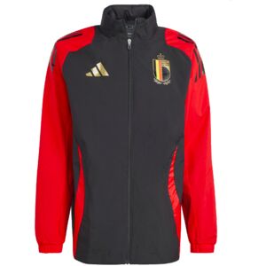 adidas (S) 2024-2025 Belgium Allweather Jacket (Black) adidas (S) 2024-2025 Belgium Allweather Jacket (Black)