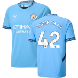 Puma (XL) 2024-2025 Man City Home Shirt (Toure Yaya 42) Puma (XL) 2024-2025 Man City Home Shirt (Toure Yaya 42)
