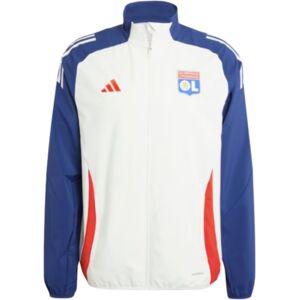 adidas Olympique Lyon Presentation Jacket - White - Football adidas Olympique Lyon Presentation Jacket - White - Football