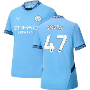 Puma (XS) 2024-2025 Man City Home Shirt (Womens) (Foden 47) Puma (XS) 2024-2025 Man City Home Shirt (Womens) (Foden 47)