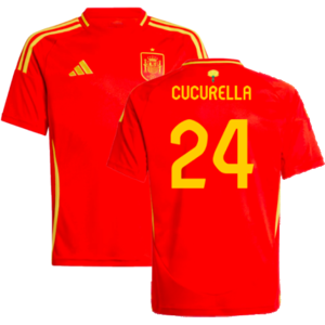 adidas (XLB) 2024-2025 Spain Home Shirt (Kids) (Cucurella 24) adidas (XLB) 2024-2025 Spain Home Shirt (Kids) (Cucurella 24)