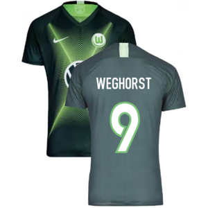 (XL) 2019-2020 VFL Wolfsburg Home Nike Football Shirt (WEGHORST 9) (XL) 2019-2020 VFL Wolfsburg Home Nike Football Shirt (WEGHORST 9)