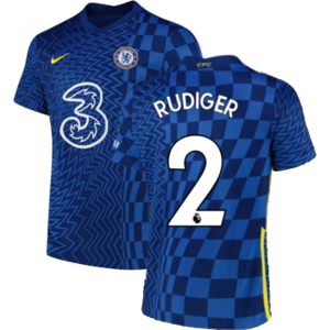 Nike (XXL) 2021-2022 Chelsea Home Shirt (RUDIGER 2) Nike (XXL) 2021-2022 Chelsea Home Shirt (RUDIGER 2)
