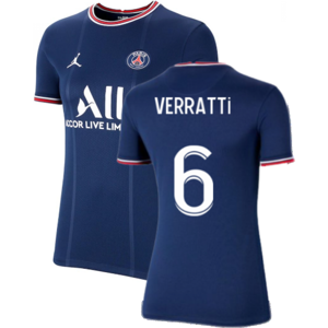 Nike (L) PSG 2021-2022 Womens Home Shirt (VERRATTI 6) Nike (L) PSG 2021-2022 Womens Home Shirt (VERRATTI 6)