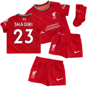 Nike (18-24 Months) Liverpool 2021-2022 Home Baby Kit (SHAQIRI 23) Nike (18-24 Months) Liverpool 2021-2022 Home Baby Kit (SHAQIRI 23)