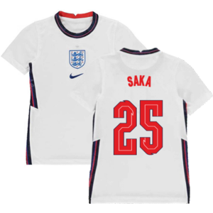(SB) 2020-2021 England Home Nike Football Shirt (Kids) (Saka 25) (SB) 2020-2021 England Home Nike Football Shirt (Kids) (Saka 25)