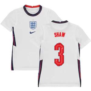 (MB) 2020-2021 England Home Nike Football Shirt (Kids) (Shaw 3) (MB) 2020-2021 England Home Nike Football Shirt (Kids) (Shaw 3)