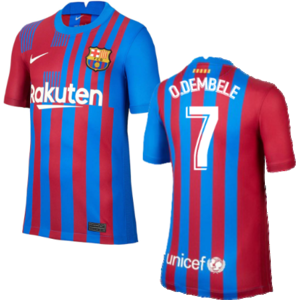 Nike (L) 2021-2022 Barcelona Home Shirt (O.DEMBELE 7) Nike (L) 2021-2022 Barcelona Home Shirt (O.DEMBELE 7)