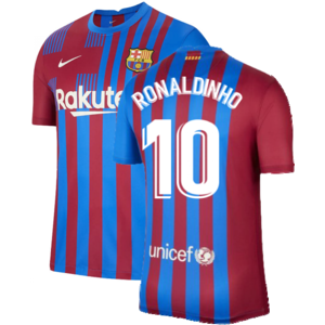 Nike (L) 2021-2022 Barcelona Home Shirt (RONALDINHO 10) Nike (L) 2021-2022 Barcelona Home Shirt (RONALDINHO 10)