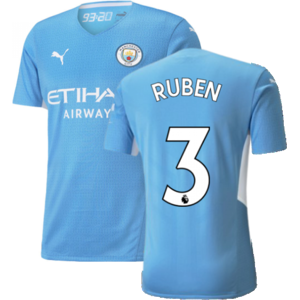 Puma (XXL) 2021-2022 Man City Authentic Home Shirt (RUBEN 3) Puma (XXL) 2021-2022 Man City Authentic Home Shirt (RUBEN 3)