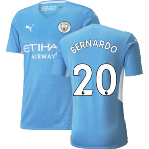 Puma (XXL) 2021-2022 Man City Authentic Home Shirt (BERNARDO 20) Puma (XXL) 2021-2022 Man City Authentic Home Shirt (BERNARDO 20)
