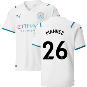 Puma (MB) 2021-2022 Man City Away Shirt (Kids) (MAHREZ 26) Puma (MB) 2021-2022 Man City Away Shirt (Kids) (MAHREZ 26)