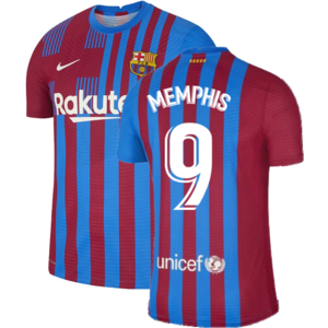 Nike (S) 2021-2022 Barcelona Vapor Match Home Shirt (MEMPHIS 9) Nike (S) 2021-2022 Barcelona Vapor Match Home Shirt (MEMPHIS 9)