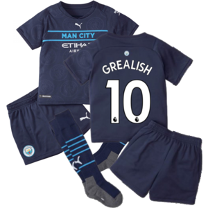 Puma (4-5 Years) 2021-2022 Man City 3rd Mini Kit (GREALISH 10) Puma (4-5 Years) 2021-2022 Man City 3rd Mini Kit (GREALISH 10)