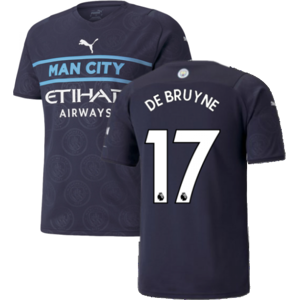 Puma (XXL) 2021-2022 Man City Third Shirt (DE BRUYNE 17) Puma (XXL) 2021-2022 Man City Third Shirt (DE BRUYNE 17)