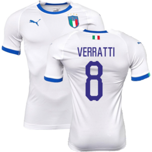 Puma (M) 2018-2019 Italy Away evoKIT Away Shirt (Verratti 8) Puma (M) 2018-2019 Italy Away evoKIT Away Shirt (Verratti 8)