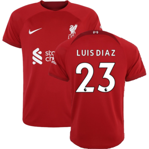 Nike (S) 2022-2023 Liverpool Home Shirt (LUIS DIAZ 23) Nike (S) 2022-2023 Liverpool Home Shirt (LUIS DIAZ 23)