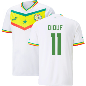 Puma (L) 2022-2023 Senegal Home Shirt (DIOUF 11) Puma (L) 2022-2023 Senegal Home Shirt (DIOUF 11)