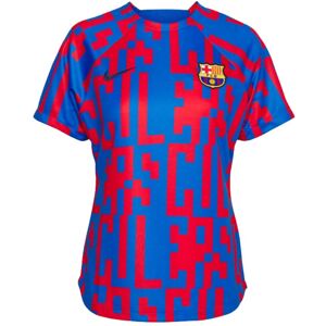 Nike (XS) 2022-2023 Barcelona Pre-Match Training Shirt (Blue) - Ladies Nike (XS) 2022-2023 Barcelona Pre-Match Training Shirt (Blue) - Ladies