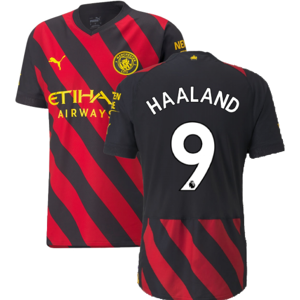 Puma (S) 2022-2023 Man City Authentic Away Shirt (HAALAND 9) Puma (S) 2022-2023 Man City Authentic Away Shirt (HAALAND 9)