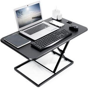 Vivo Ultra-Slim 81cm Single Top Height Adjustable Standing Desk Riser, Compact Sit St Vivo Ultra-Slim 81cm Single Top Height Adjustable Standing Desk Riser, Compact Sit St