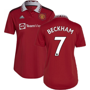 adidas (XS) 2022-2023 Man Utd Home Shirt (Ladies) (BECKHAM 7) adidas (XS) 2022-2023 Man Utd Home Shirt (Ladies) (BECKHAM 7)