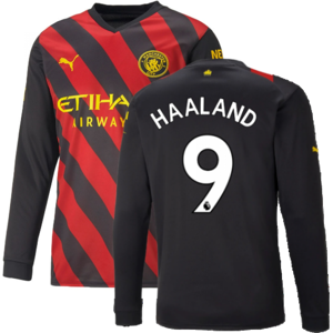 Puma (XL) 2022-2023 Man City Long Sleeve Away Shirt (HAALAND 9) Puma (XL) 2022-2023 Man City Long Sleeve Away Shirt (HAALAND 9)