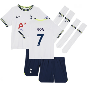 Nike (MB) 2022-2023 Tottenham Little Boys Home Mini Kit (SON 7) Nike (MB) 2022-2023 Tottenham Little Boys Home Mini Kit (SON 7)