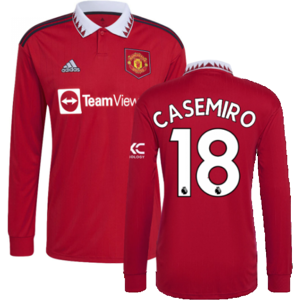 adidas (S) 2022-2023 Man Utd Long Sleeve Home Shirt (CASEMIRO 18) adidas (S) 2022-2023 Man Utd Long Sleeve Home Shirt (CASEMIRO 18)