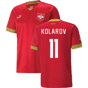 Puma (L) 2022-2023 Serbia Home Shirt (KOLAROV 11) Puma (L) 2022-2023 Serbia Home Shirt (KOLAROV 11)